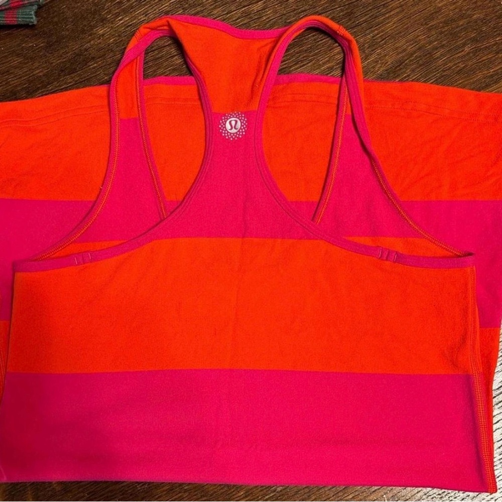 Lululemon Pink and Orange Tank Top